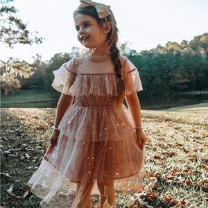Beautiful dusty pink girls dress